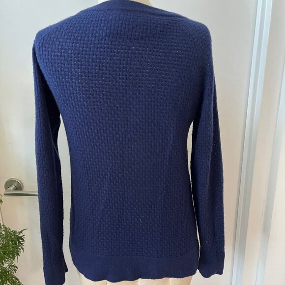 LETARTE Cashmere Waffle Mesh Sweater Size Small - Picture 4 of 7